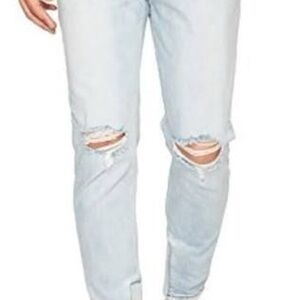 Zanerobe Men's Light Blue Ripped Skinny Jeans